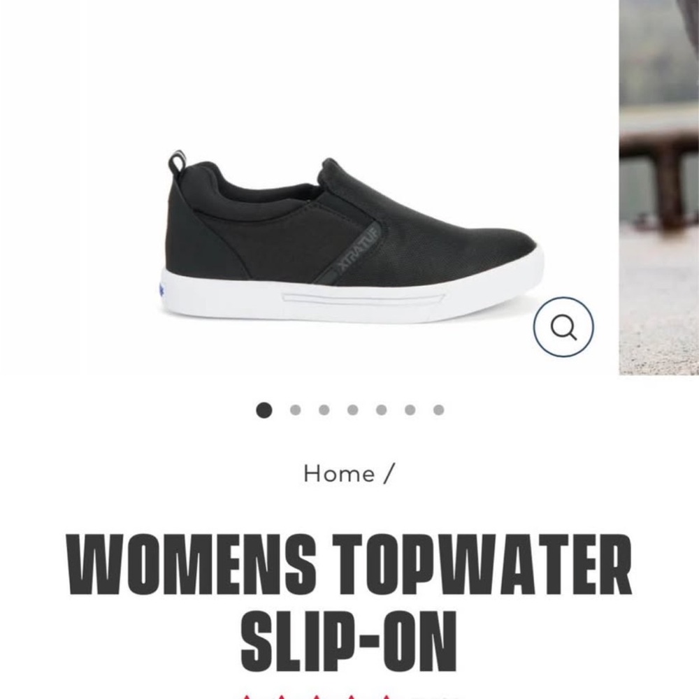Xtratuf Black Topwater Slip-On Shoes Womens 9